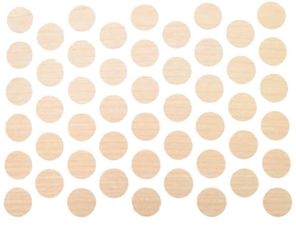 Schraubabdeckkappen Selbstklebend - Ahorn hell 14mm