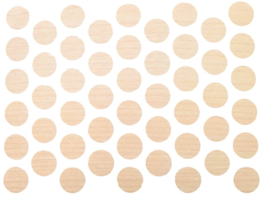 Schraubabdeckkappen Selbstklebend - Ahorn hell 14mm