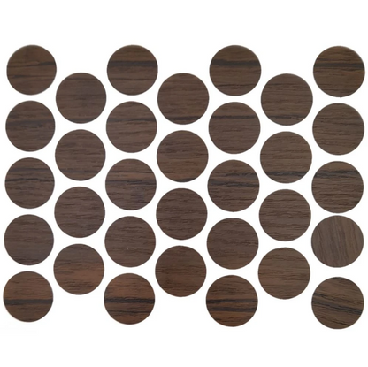 Schraubabdeckkappen Selbstklebend - Antik Kaffee 18mm