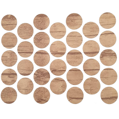 Schraubabdeckkappen Selbstklebend - Eiche Nebraska 18mm
