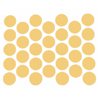 Schraubabdeckkappen Selbstklebend - Gelb 18mm