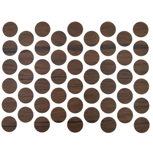 Schraubabdeckkappen Selbstklebend - Antik Kaffee 14mm