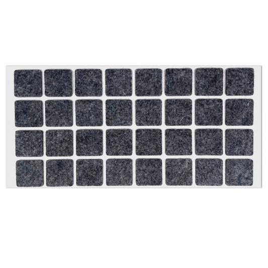 Selbstklebendes Filzpad 25x25mm Grau