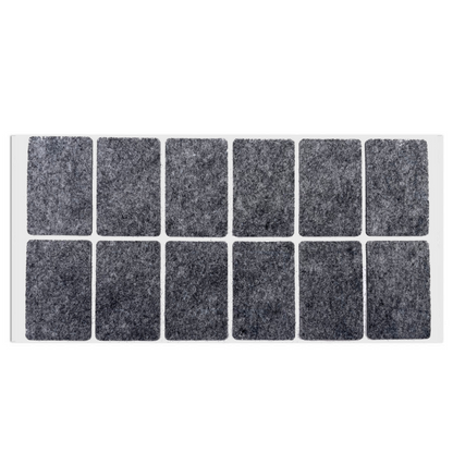 Selbstklebendes Filzpad 35x55mm Grau