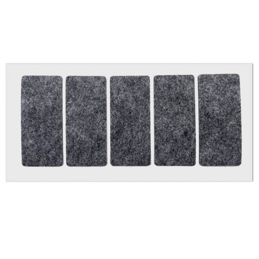 Selbstklebendes Filzpad 40x90mm Grau