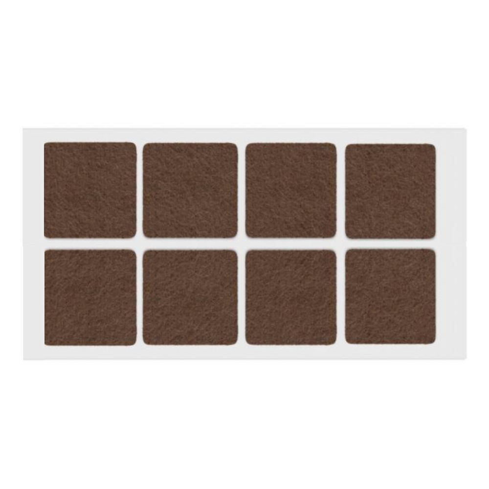 Selbstklebendes Filzpad 50x50mm Braun