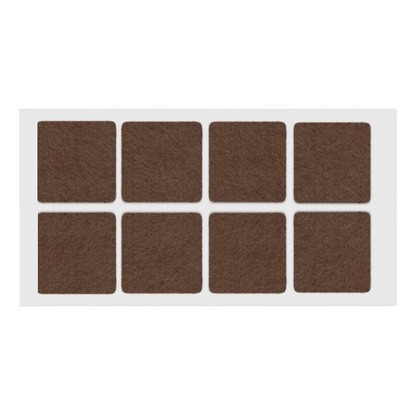 Selbstklebendes Filzpad 50x50mm Braun