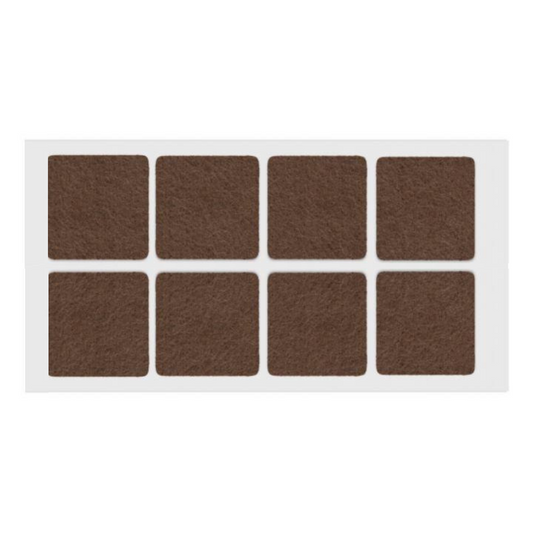 Selbstklebendes Filzpad 50x50mm Braun