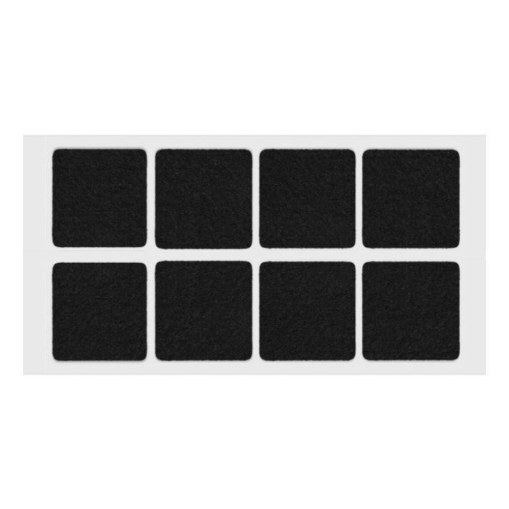 Selbstklebendes Filzpad 50x50mm Schwarz
