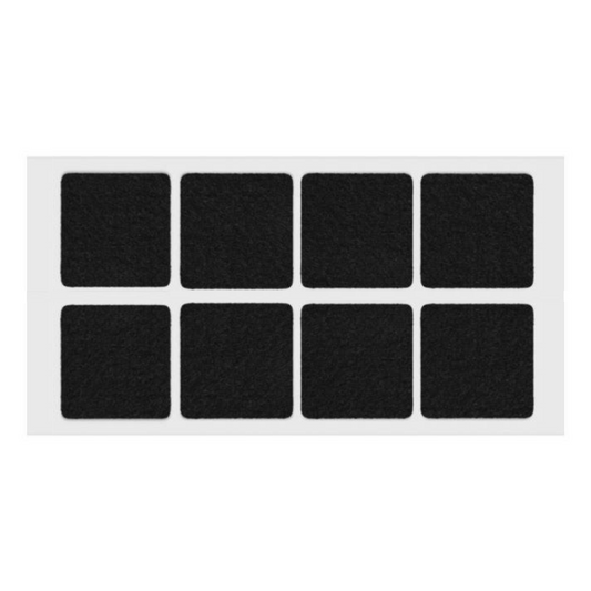 Selbstklebendes Filzpad 50x50mm Schwarz