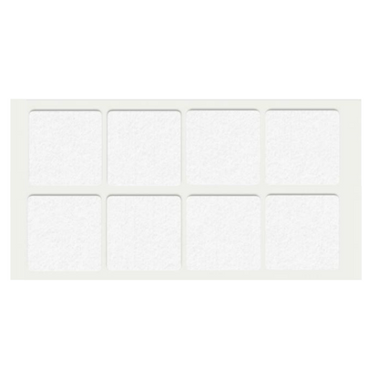 Selbstklebendes Filzpad 50x50mm Weiß