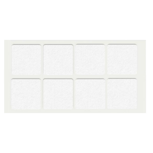 Selbstklebendes Filzpad 50x50mm Weiß