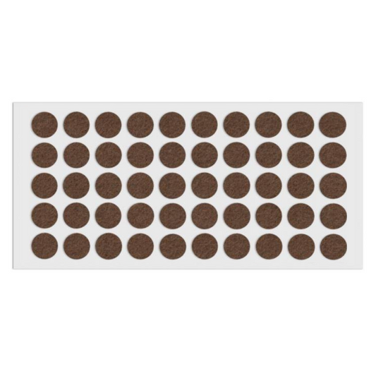 Selbstklebendes Filzpad Ø18mm Braun