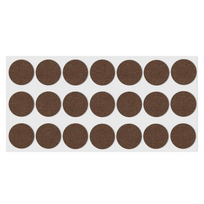 Selbstklebendes Filzpad Ø30mm Braun
