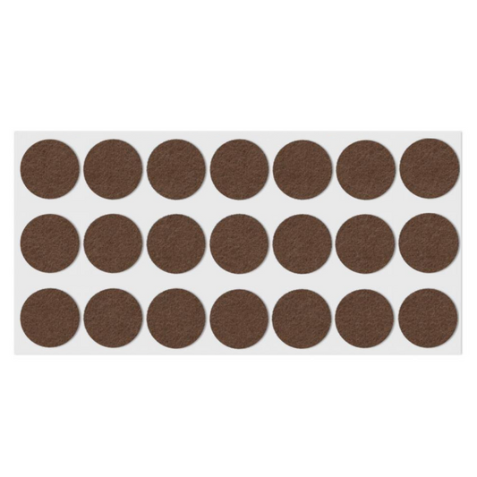 Selbstklebendes Filzpad Ø30mm Braun