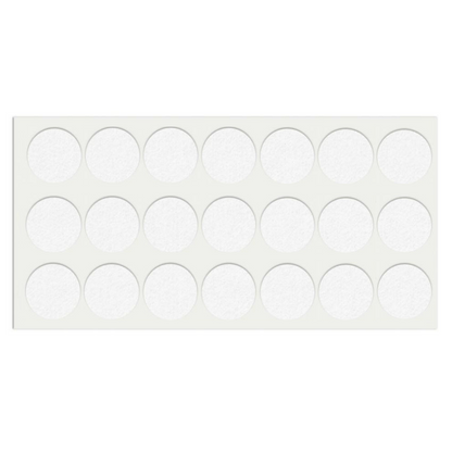 Selbstklebendes Filzpad Ø30mm Weiß