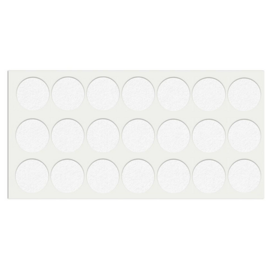 Selbstklebendes Filzpad Ø30mm Weiß