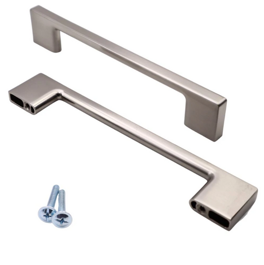 TECHNO Möbelgriff 160mm - Gebürsteter Stahl