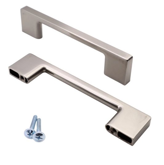 TECHNO Möbelgriff 96mm - Gebürsteter Stahl