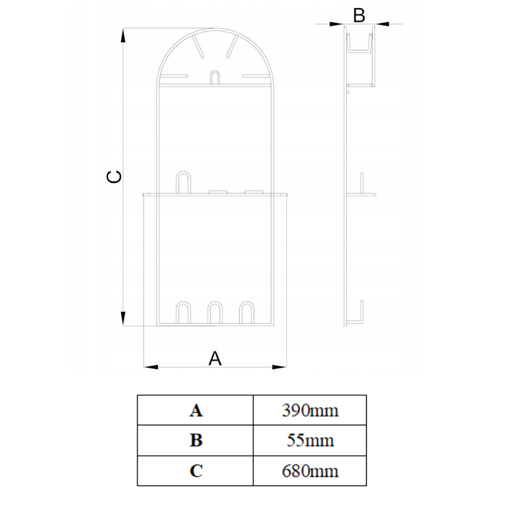 Wandhalterung Staubsaugerschlauch Halterung, Vakuum Schlauchhalter - Groß - Weiß