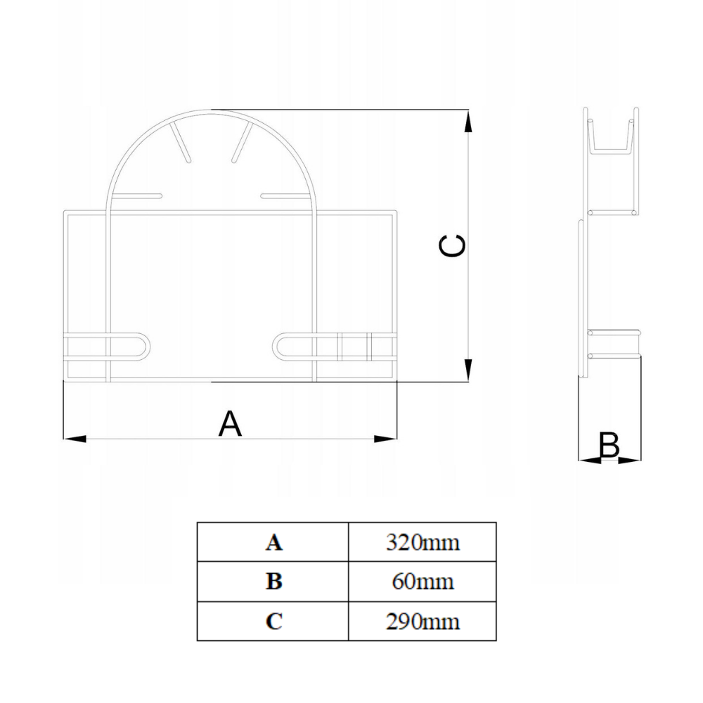 Wandhalterung Staubsaugerschlauch Halterung, Vakuum Schlauchhalter - Klein - Chrom