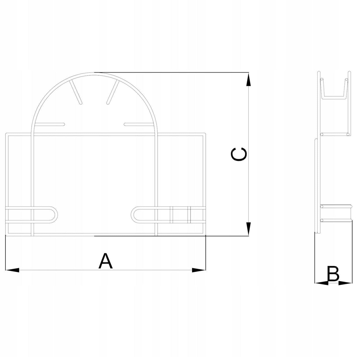 Wandhalterung Staubsaugerschlauch Halterung, Vakuum Schlauchhalter - Klein - Weiß