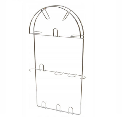 Wandhalterung Staubsaugerschlauch Halterung, Vakuum Schlauchhalter - Groß - Chrom