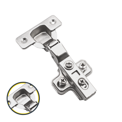 110° Soft-Close Scharnier Topfband, H0 Montageplatte mit EURO Schrauben, Mittelwandanschlag