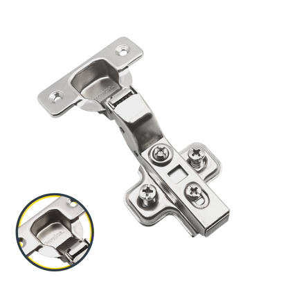 110° Soft-Close Scharnier Topfband, H0 Montageplatte mit EURO Schrauben, Innenanschlag