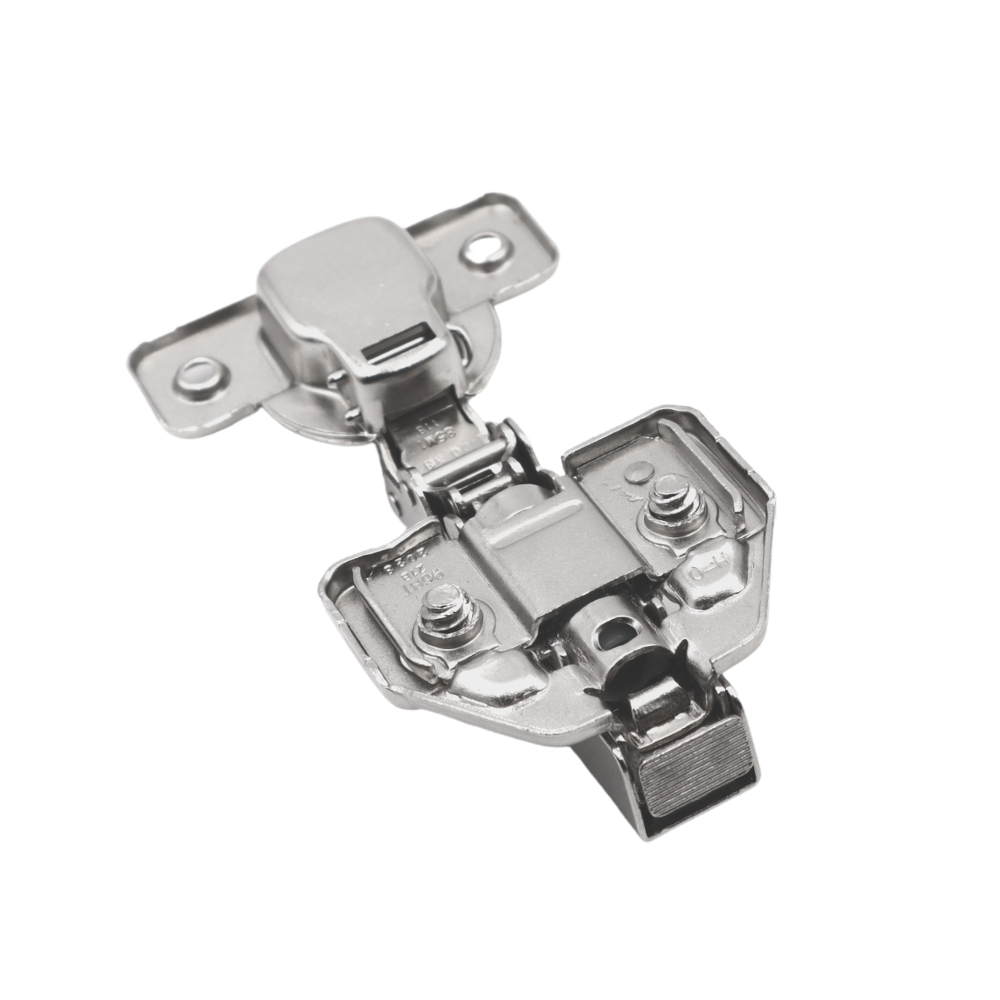 3D Soft-Close Scharnier Topfband, H0 Montageplatte mit EURO Schrauben, Eckanschlag