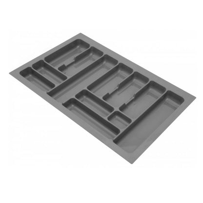 Besteckeinsatz für Schublade, Korpusbreite: 800mm, Tiefe: 490mm - Metallic Furnica 