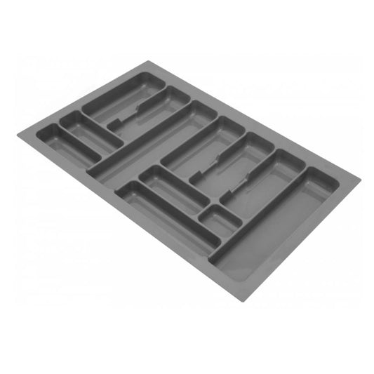 Besteckeinsatz für Schublade, Korpusbreite: 800mm, Tiefe: 490mm - Metallic Furnica 