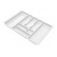 Besteckkasten für Schubladen 700mm Breit Furnica 430mm Weiss 