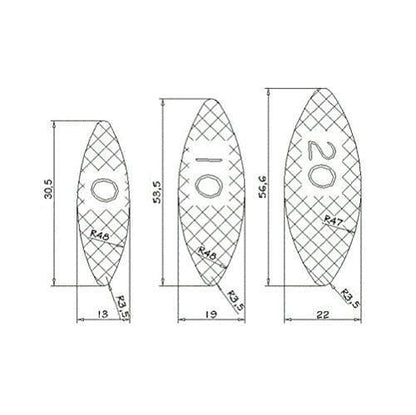 Flachdübel, Verbindungsplättchen - Buchenholz No. 20 - 1000 stk. Furnica 