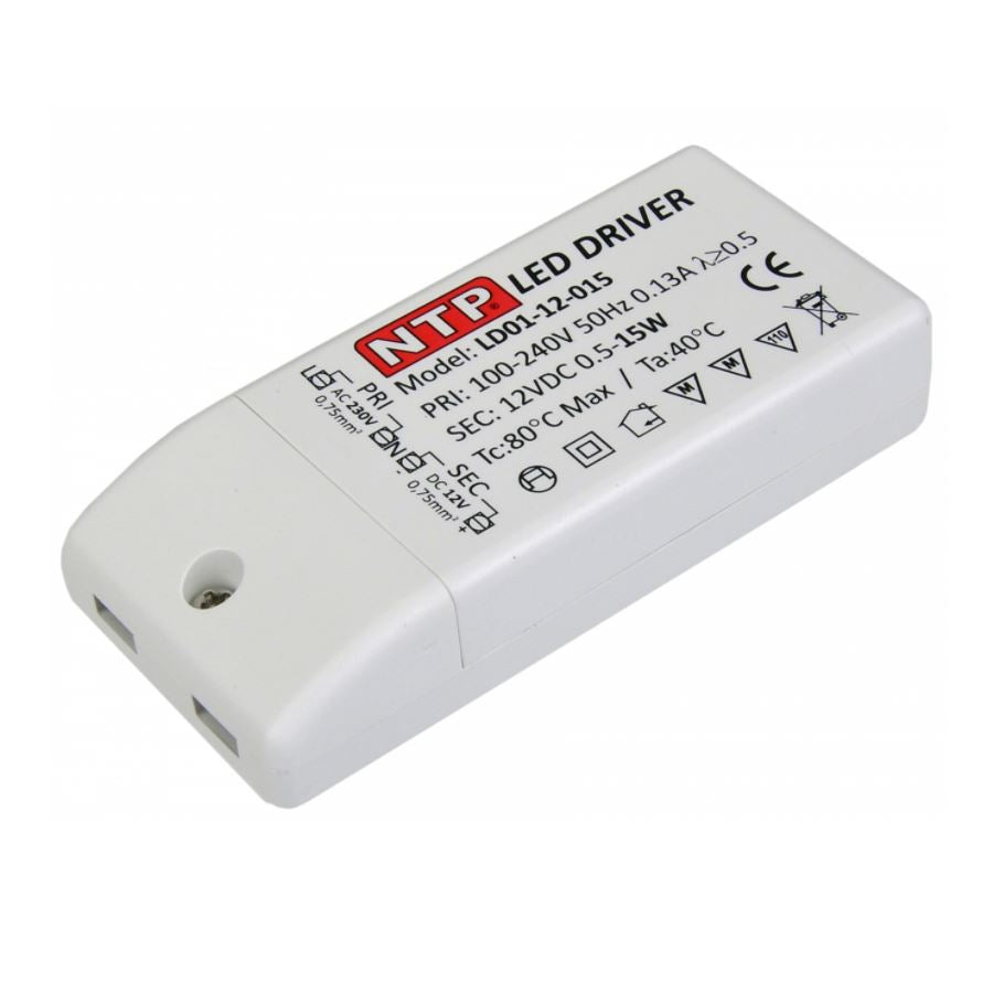 LED-Netzteil 12V (ohne Verkabelung) – 15W – Furnica