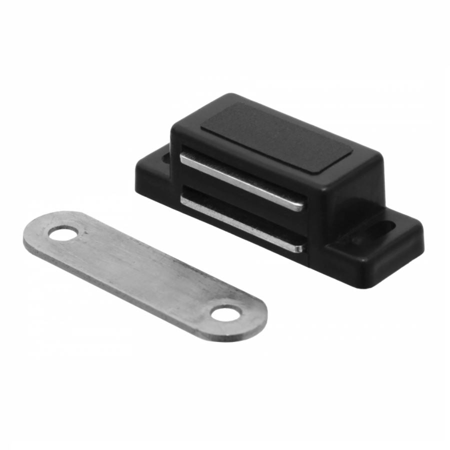 Magnetschnäpper mit Metall Gegenplatte - Schwarz NTP Schwarz 