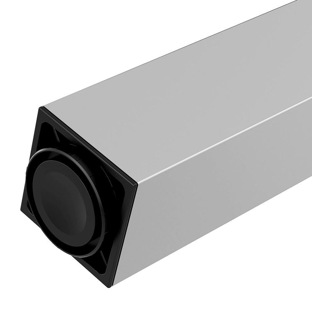 Quadratisches Tischbein 710mm, Aluminium, ZnAl Montageplatte Furnica 