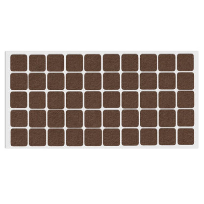 Selbstklebendes Filzpad 20x20mm NTP Brown 