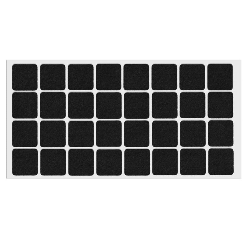 Selbstklebendes Filzpad 25x25mm NTP Black 