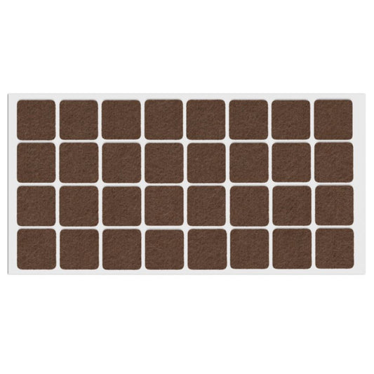 Selbstklebendes Filzpad 25x25mm NTP Brown 