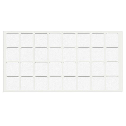 Selbstklebendes Filzpad 25x25mm NTP White 