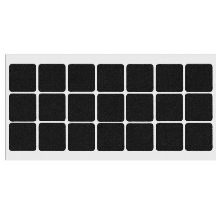 Selbstklebendes Filzpad 30x30mm NTP Black 