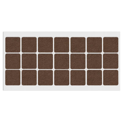 Selbstklebendes Filzpad 30x30mm NTP Brown 