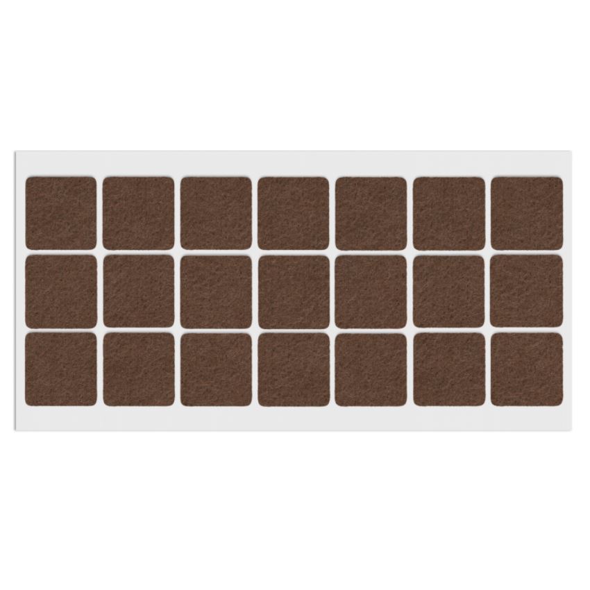 Selbstklebendes Filzpad 30x30mm NTP Brown 