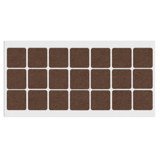 Selbstklebendes Filzpad 30x30mm NTP Brown 