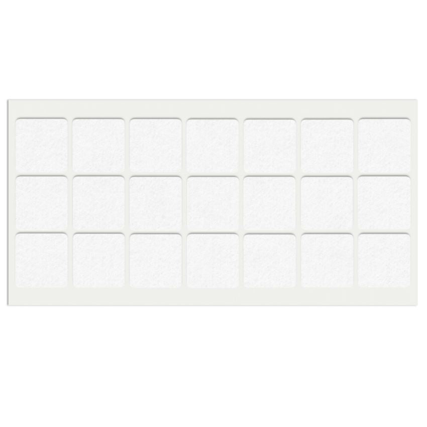 Selbstklebendes Filzpad 30x30mm NTP White 
