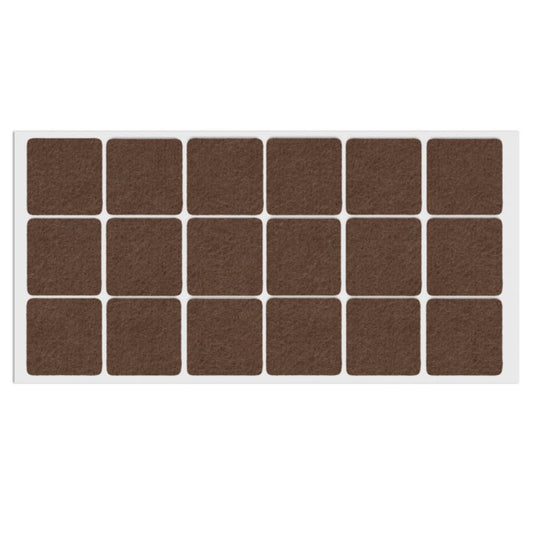 Selbstklebendes Filzpad 35x35mm NTP Brown 