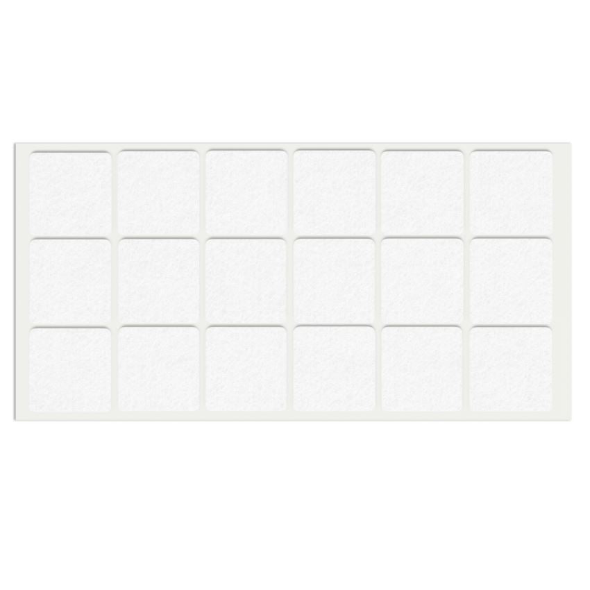 Selbstklebendes Filzpad 35x35mm NTP White 