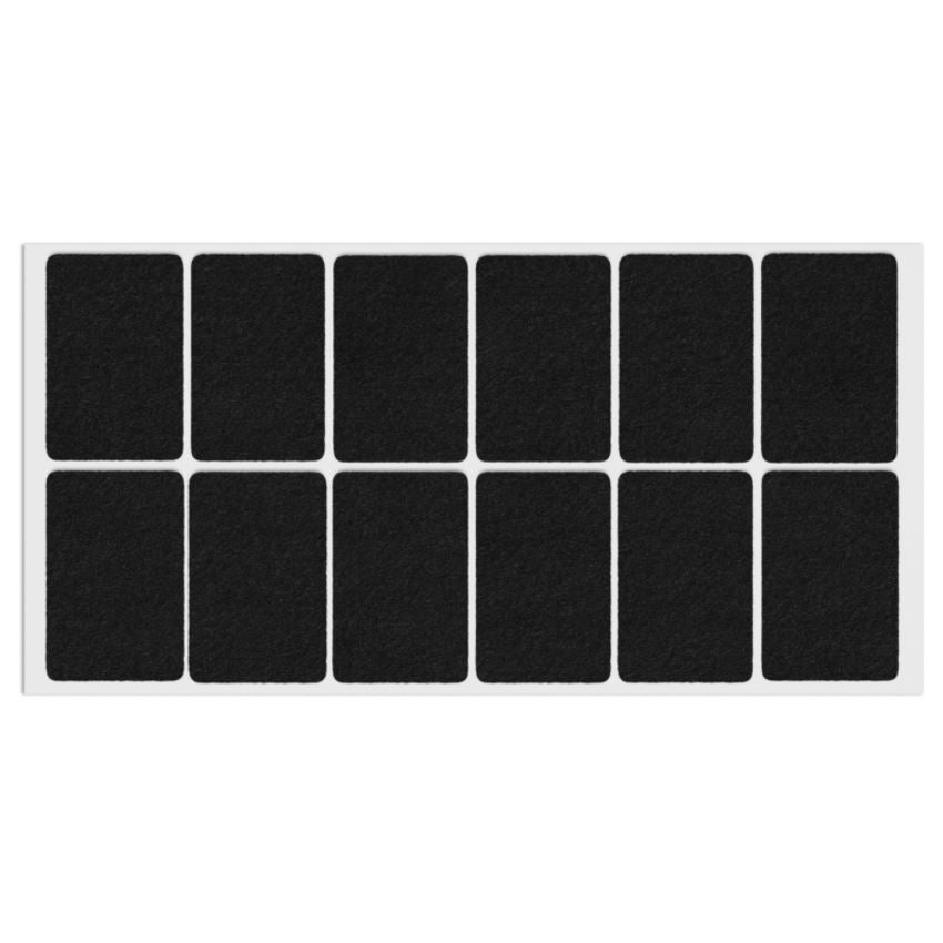 Selbstklebendes Filzpad 35x55mm NTP Black 