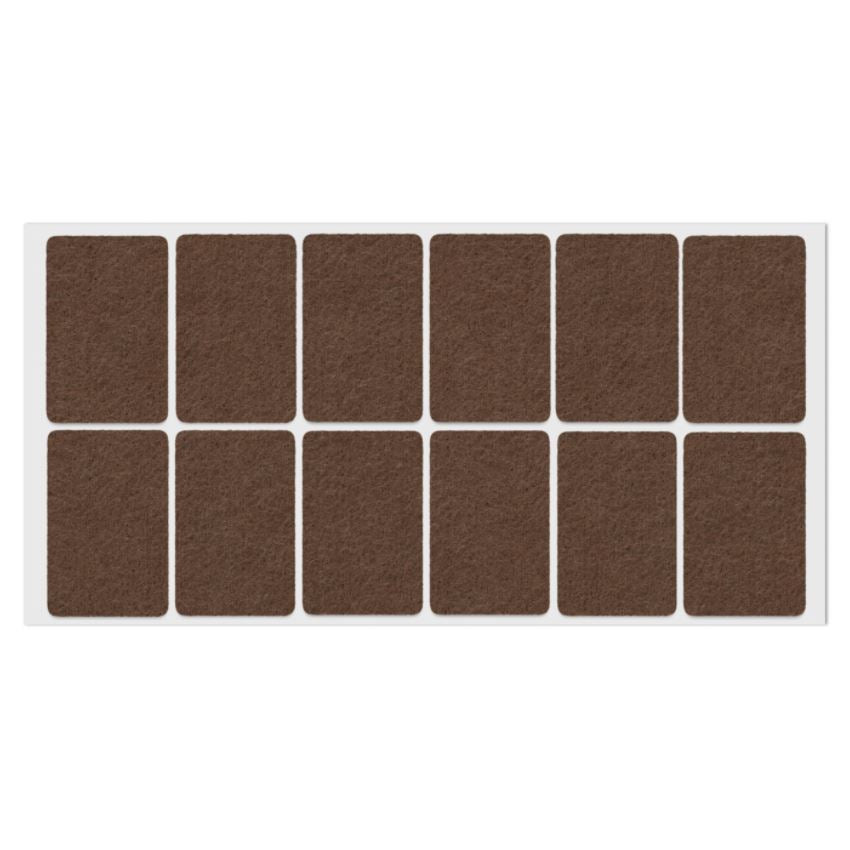 Selbstklebendes Filzpad 35x55mm NTP Brown 